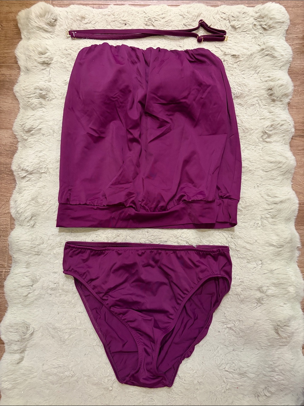 Venus Women’s Tankini Swim Set in Deep Plum